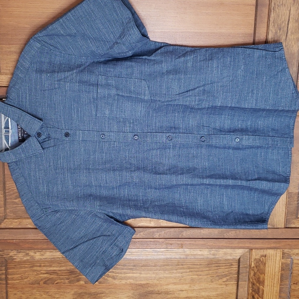 Marks & Spencer NWOT Men's Button Down Short Sleeve Shirt Sz M